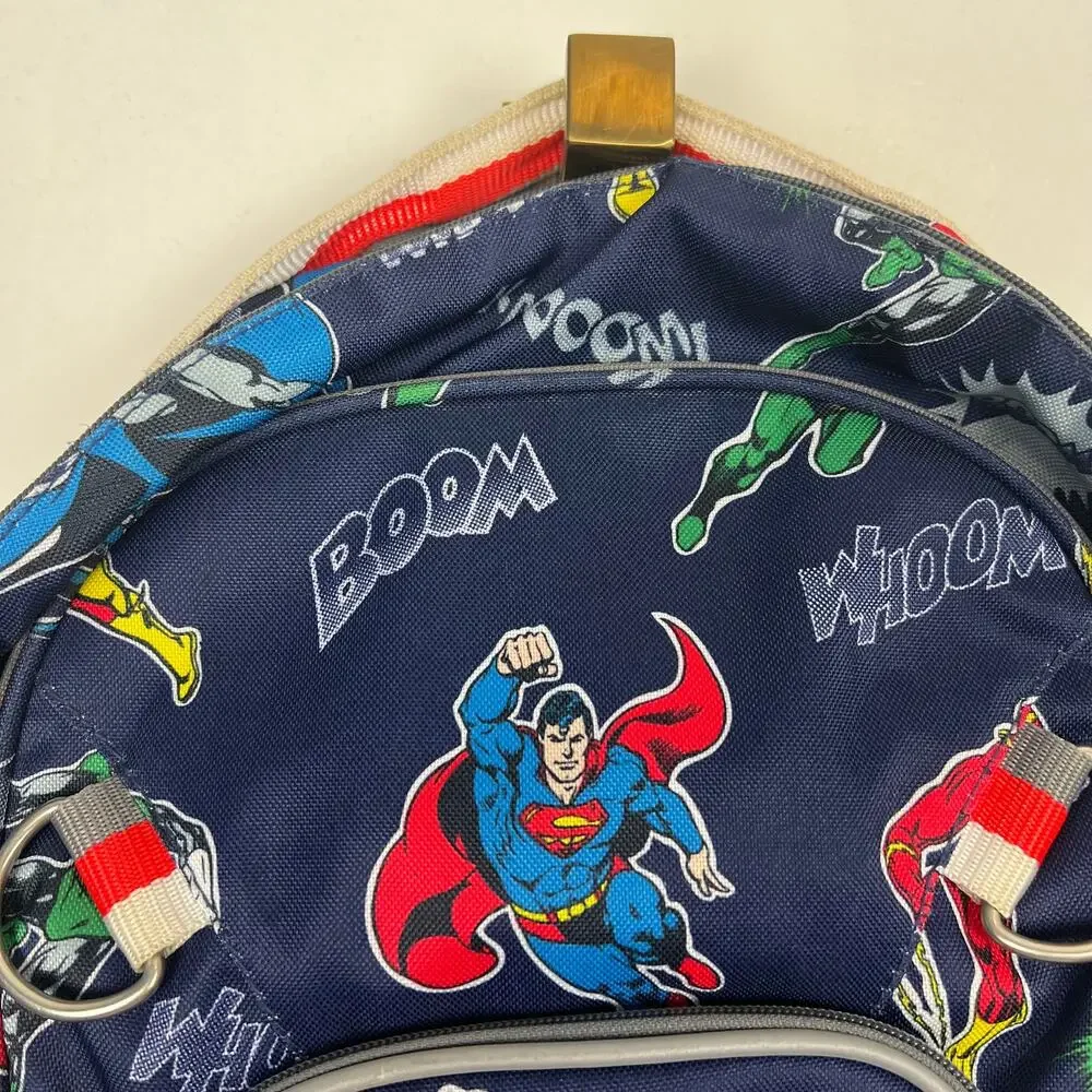 Pottery Barn Kids Justice League DC Comics Backpack Superman Batman Navy Pre-K